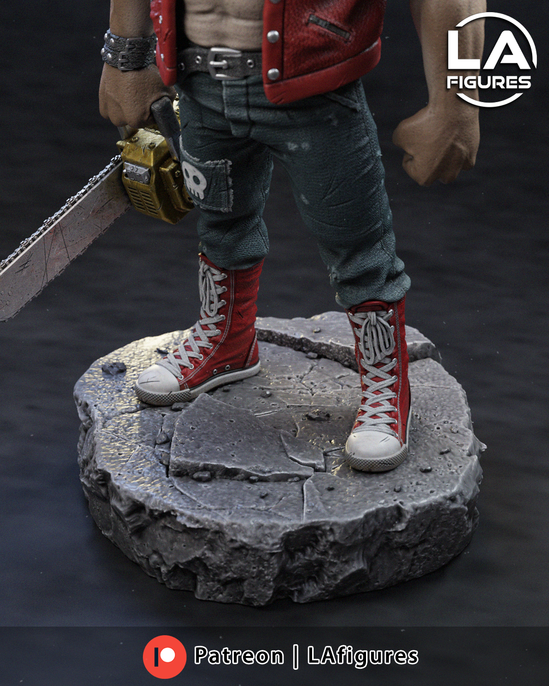 Punk Rock Warthog w/ Chainsaw - 1/10 Scale Statue