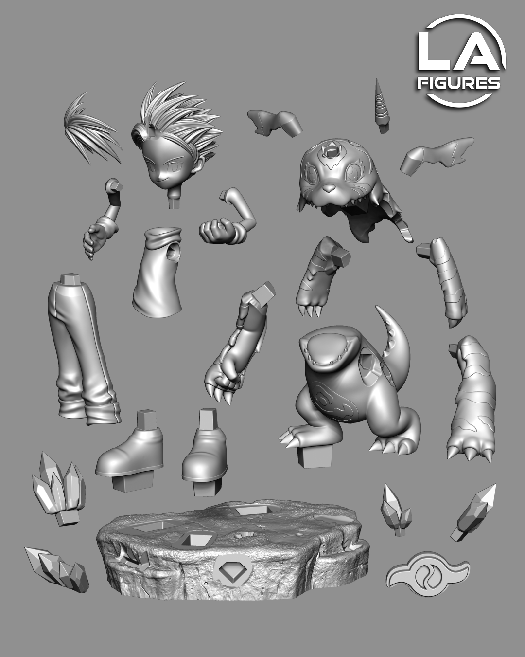 Cool Kid & UniDoggo - 1/10 Scale Statue