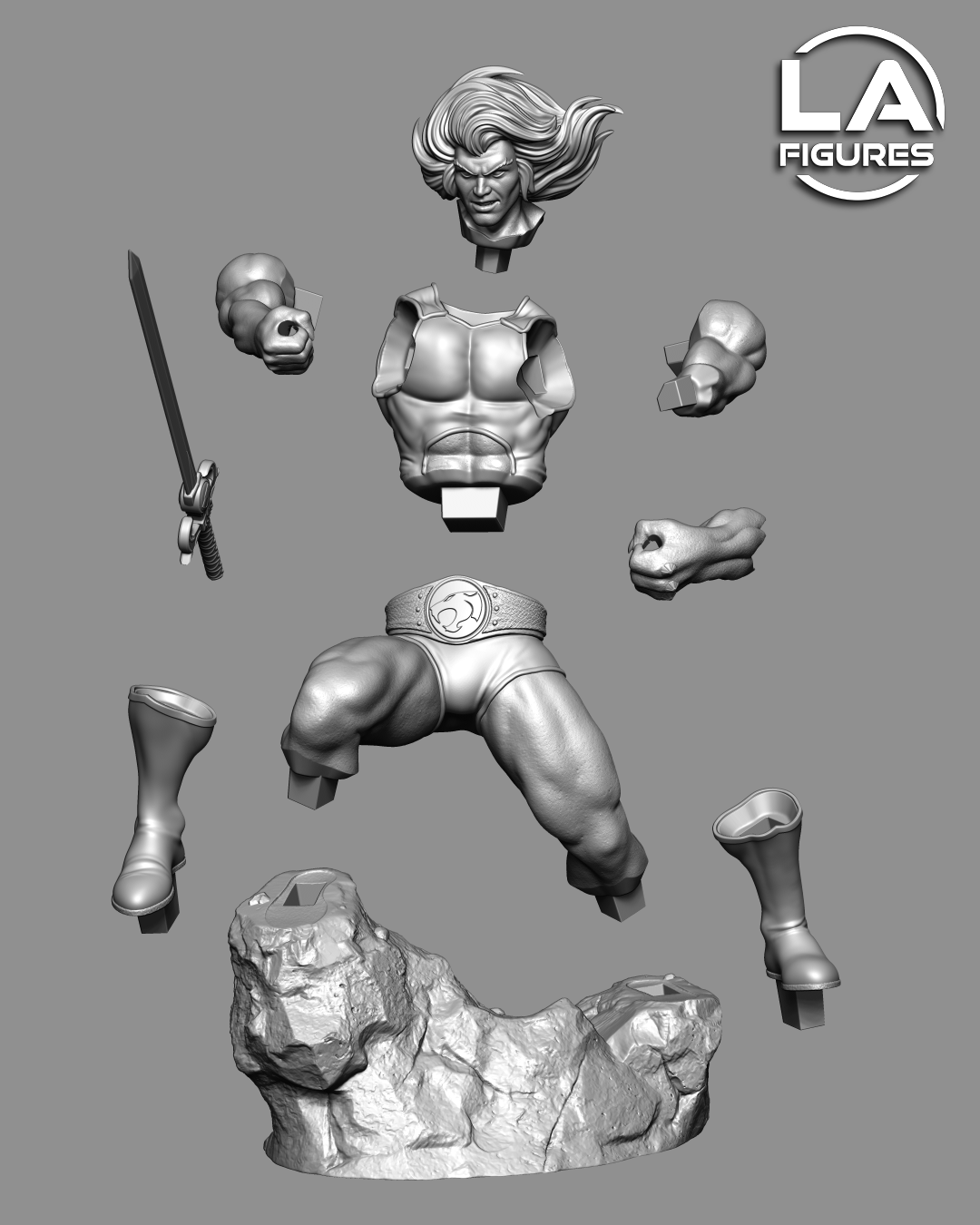 Red-Mane Sword Wielder - 1/10 Scale Statue