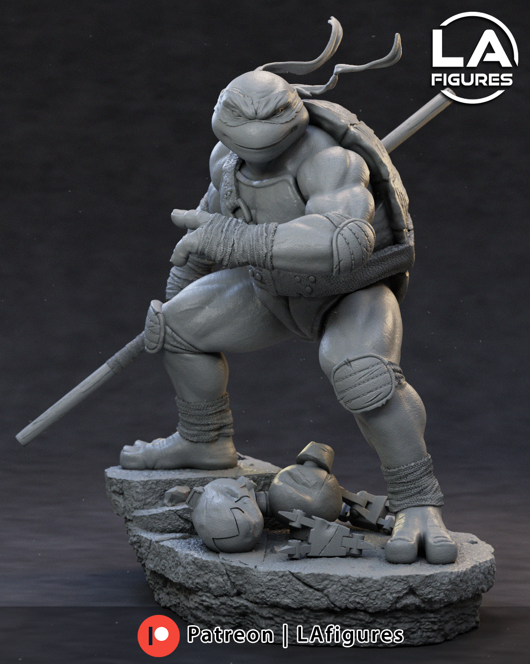 Reptilian Martial Artist D - 1/10 Scale Statue