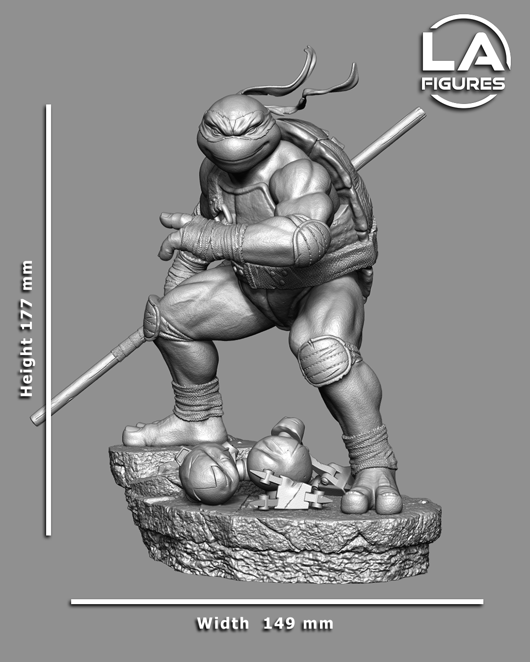 Reptilian Martial Artist D - 1/10 Scale Statue