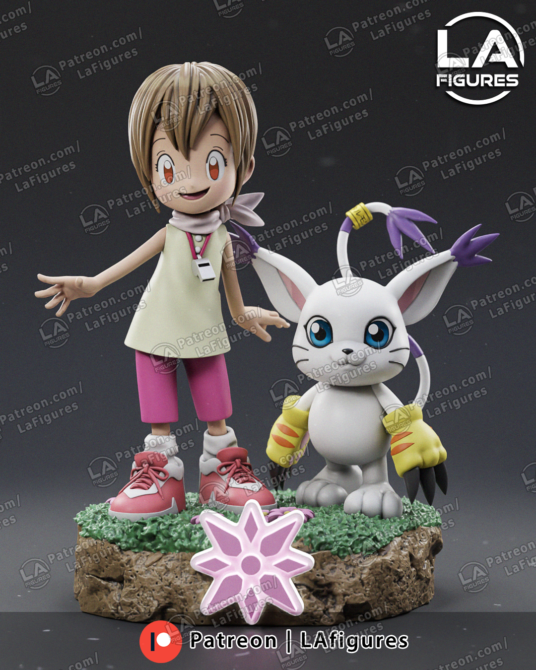 Caring Eyes & Kitty - 1/10 Scale Statue