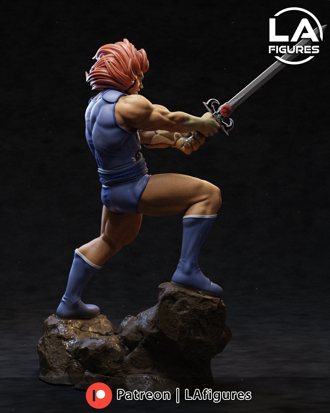 Red-Mane Sword Wielder - 1/10 Scale Statue