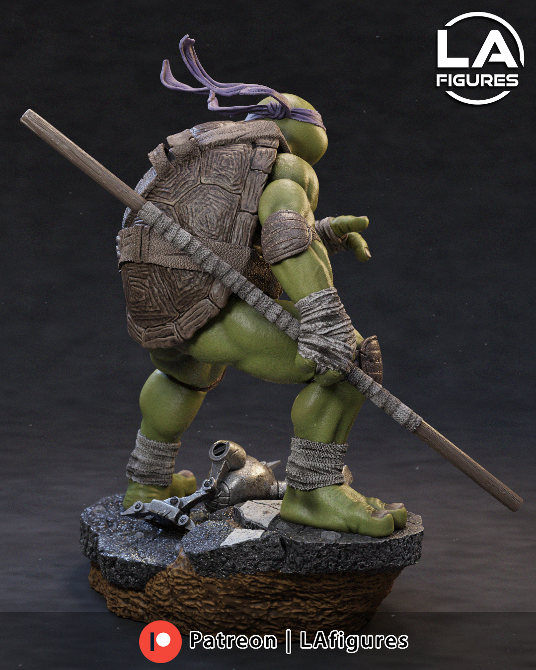 Reptilian Martial Artist D - 1/10 Scale Statue