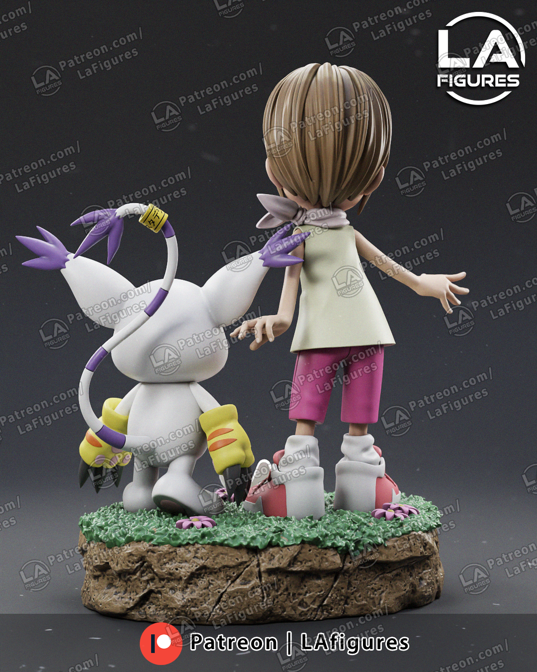 Caring Eyes & Kitty - 1/10 Scale Statue