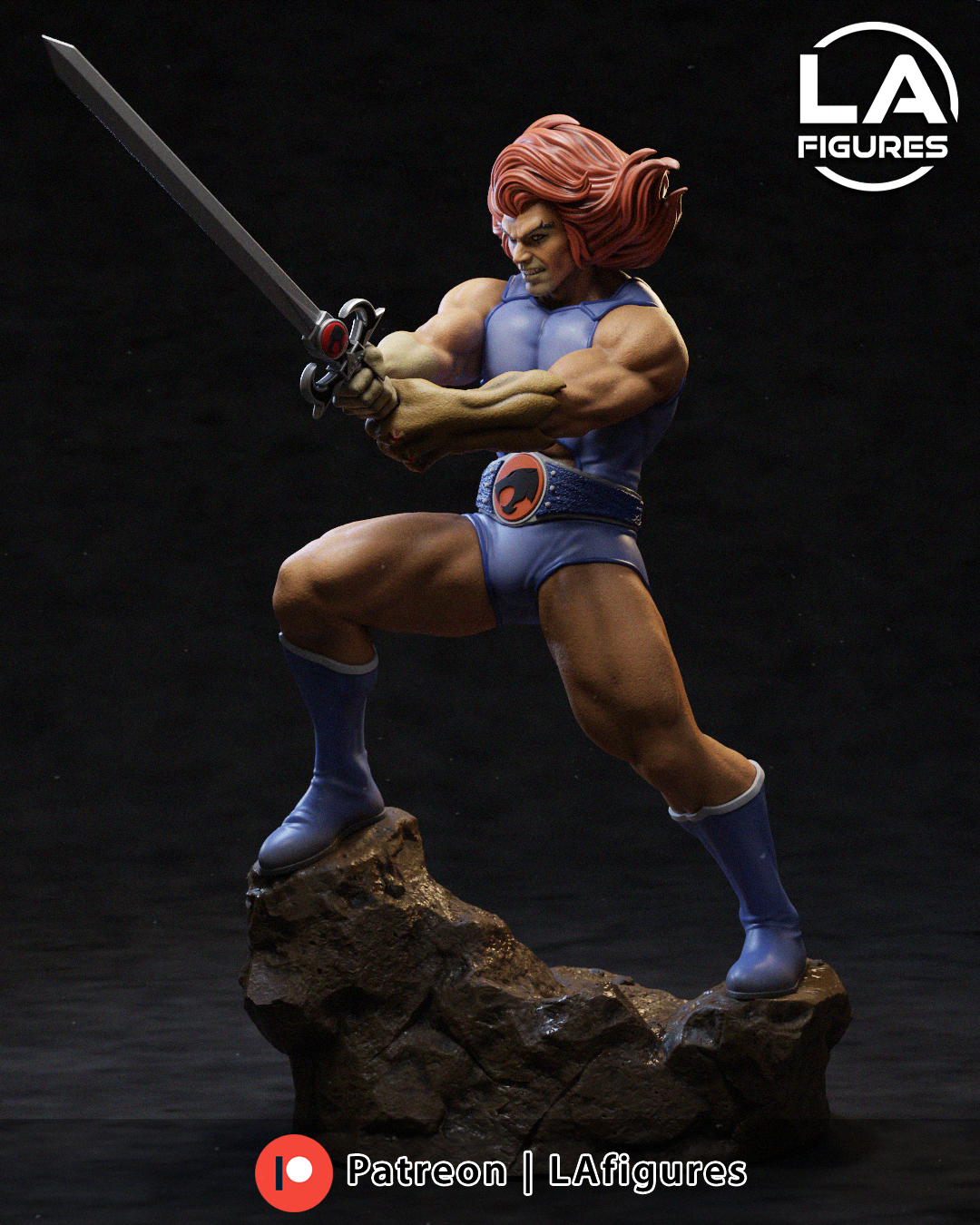 Red-Mane Sword Wielder - 1/10 Scale Statue