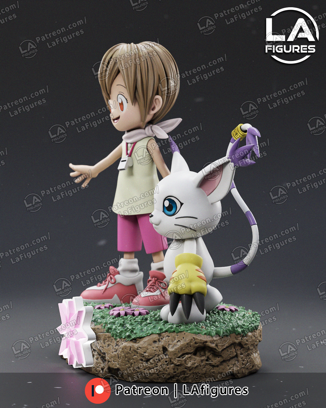 Caring Eyes & Kitty - 1/10 Scale Statue