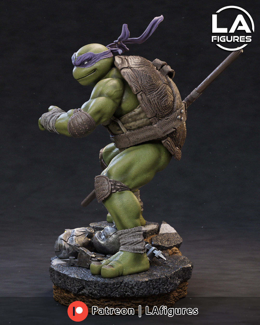 Reptilian Martial Artist D - 1/10 Scale Statue