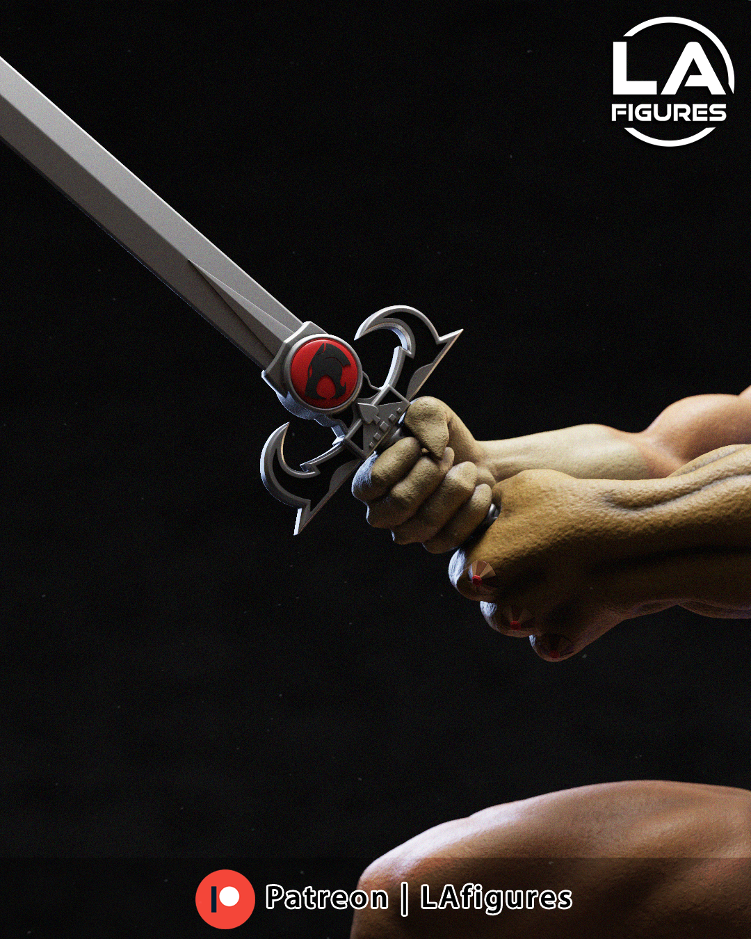 Red-Mane Sword Wielder - 1/10 Scale Statue