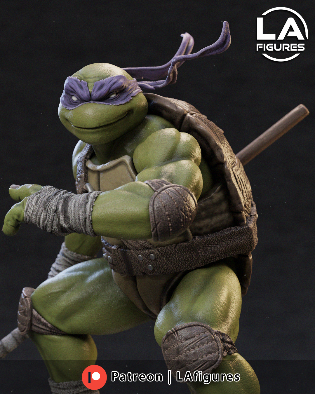 Reptilian Martial Artist D - 1/10 Scale Statue