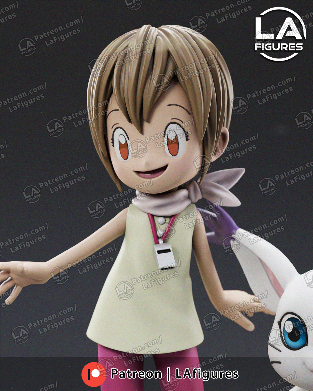 Caring Eyes & Kitty - 1/10 Scale Statue