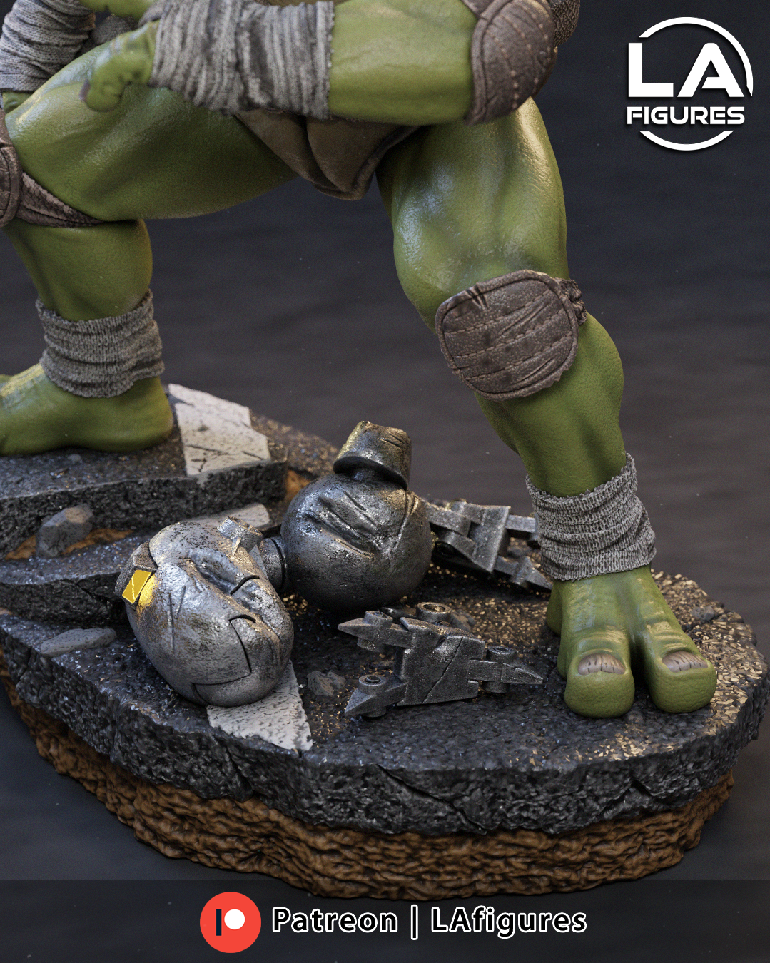 Reptilian Martial Artist D - 1/10 Scale Statue