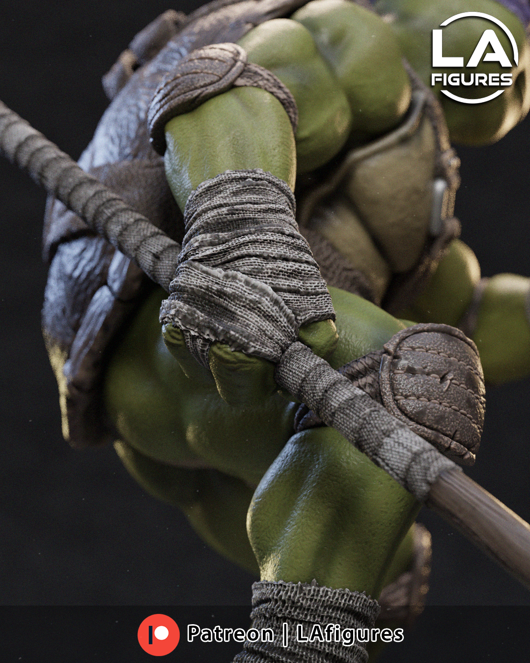 Reptilian Martial Artist D - 1/10 Scale Statue