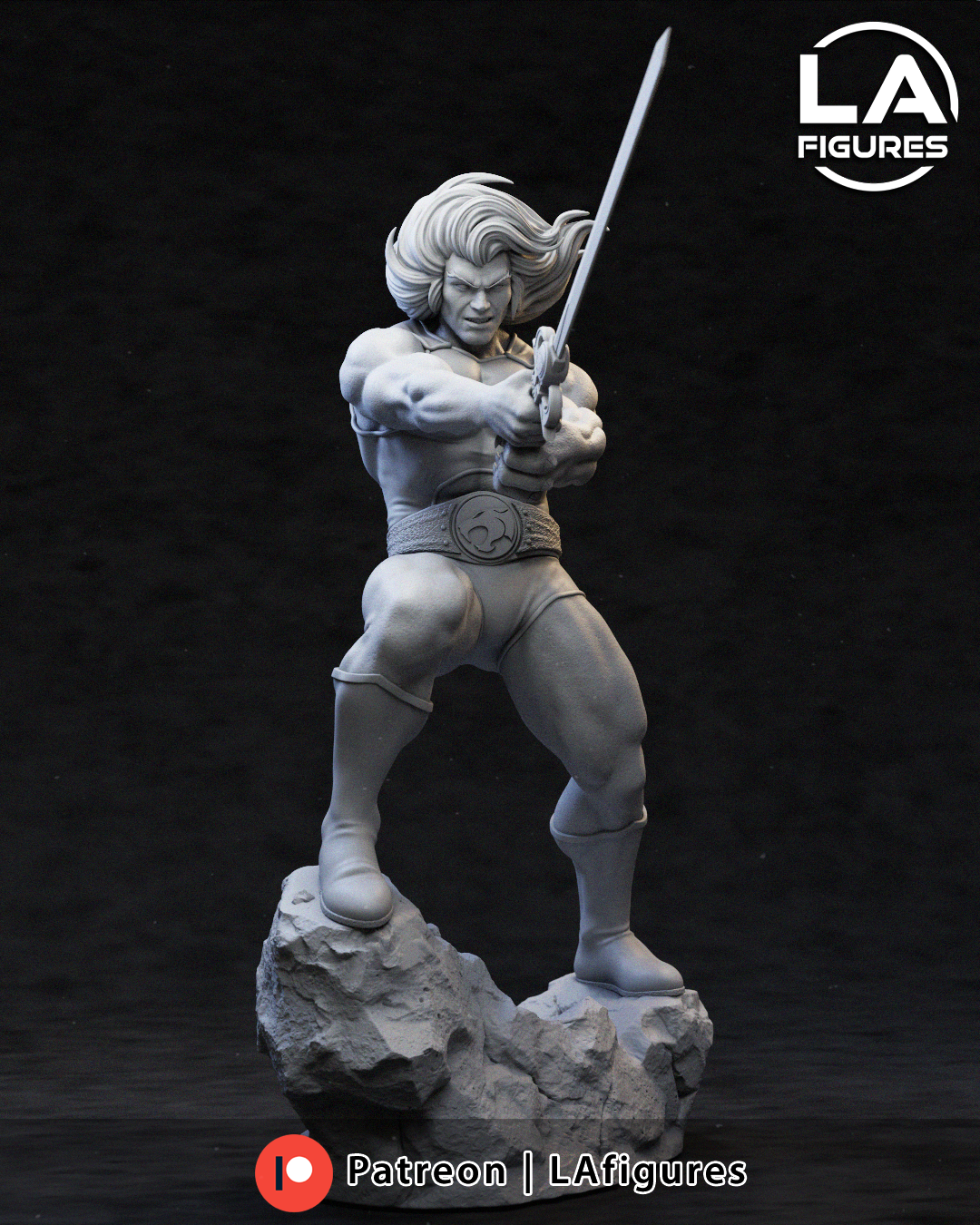 Red-Mane Sword Wielder - 1/10 Scale Statue