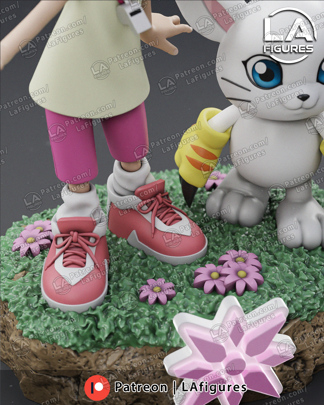 Caring Eyes & Kitty - 1/10 Scale Statue