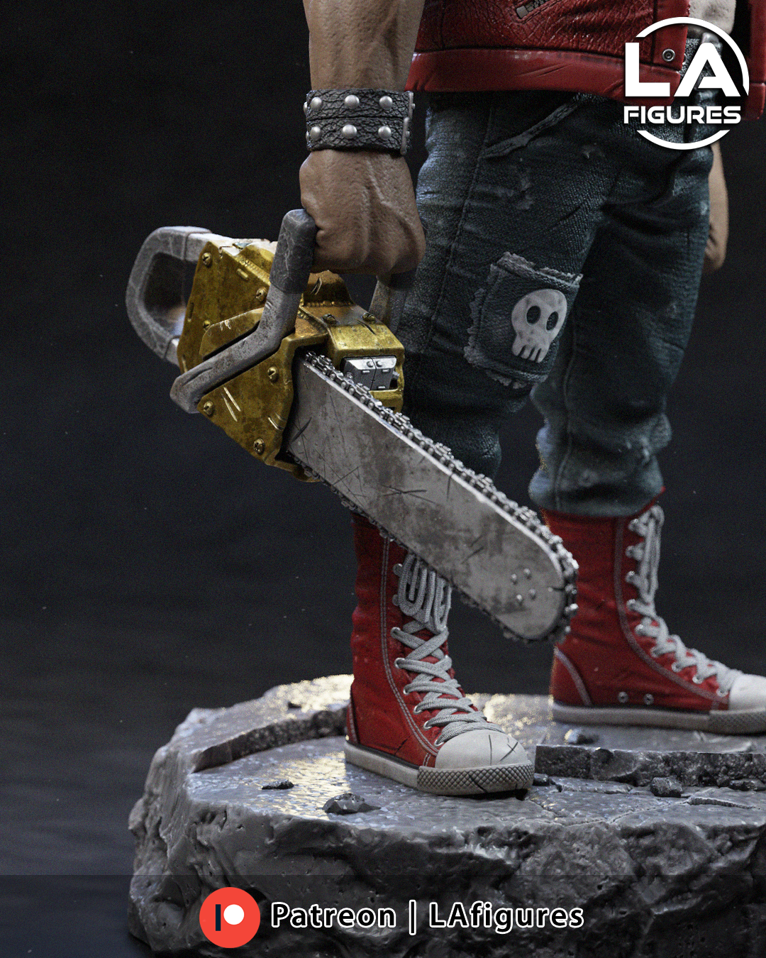 Punk Rock Warthog w/ Chainsaw - 1/10 Scale Statue