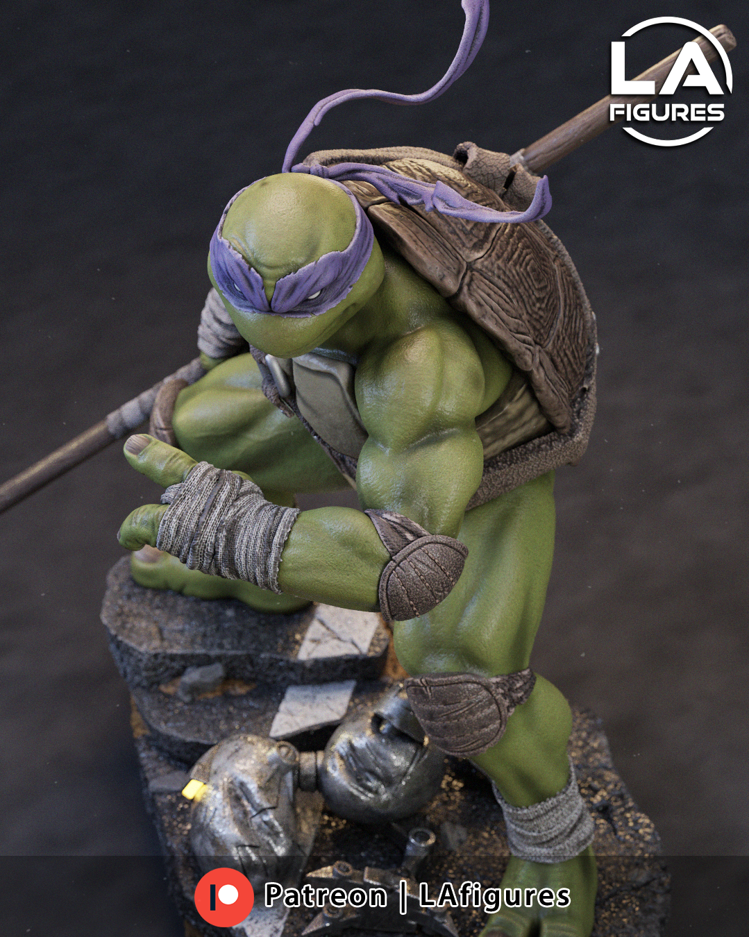 Reptilian Martial Artist D - 1/10 Scale Statue