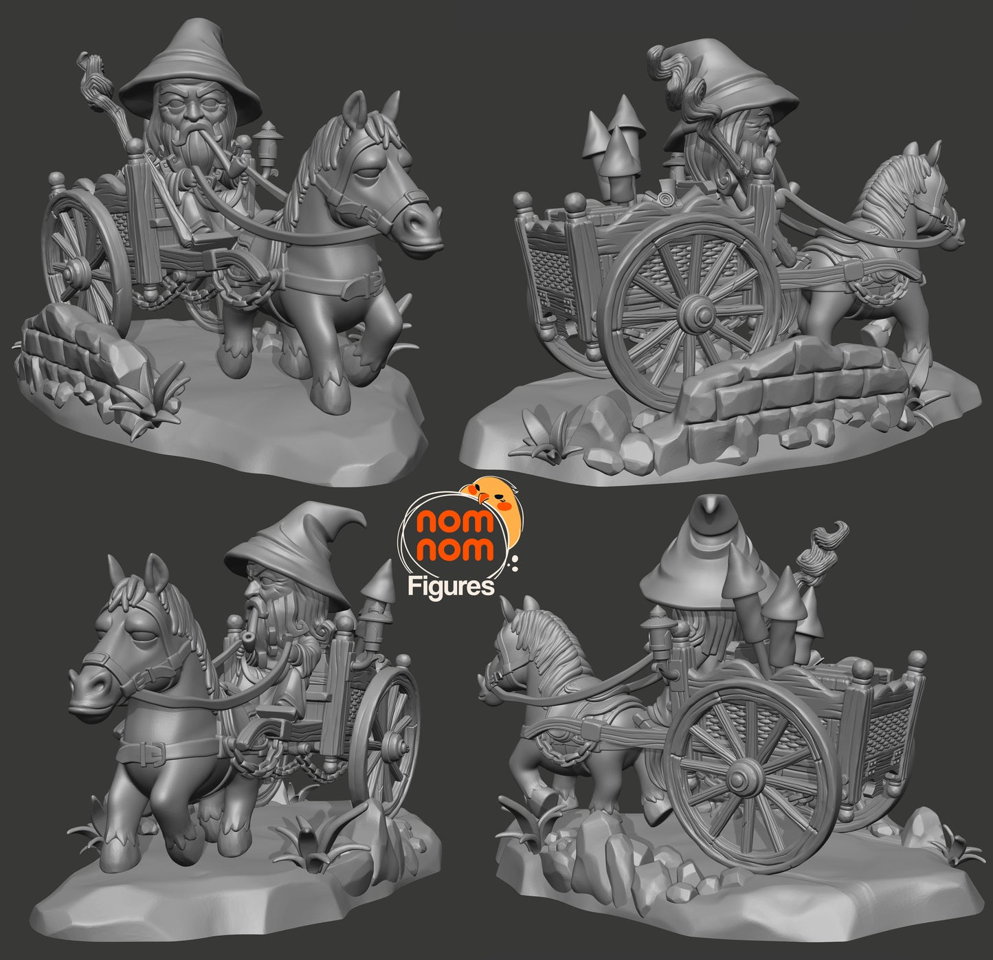 Playful Grey Wizard