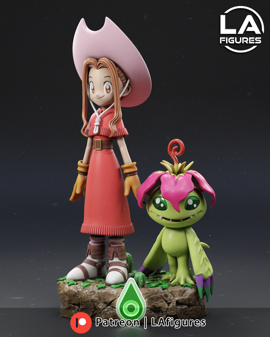 Country Girl and Plant Monstar - 1/10 Scale Statue