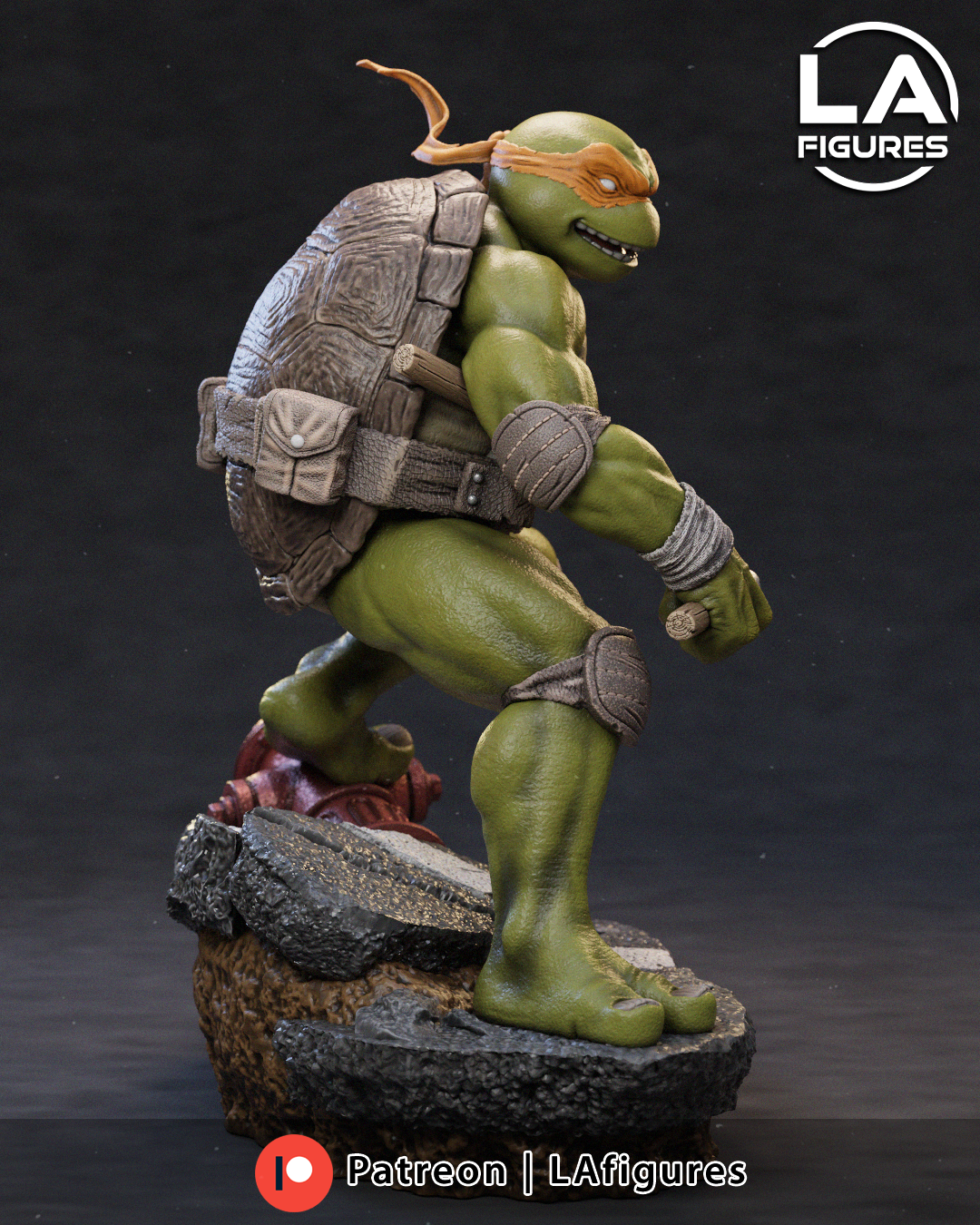 Reptilian Martial Artist M - 1/10 Scale Statue