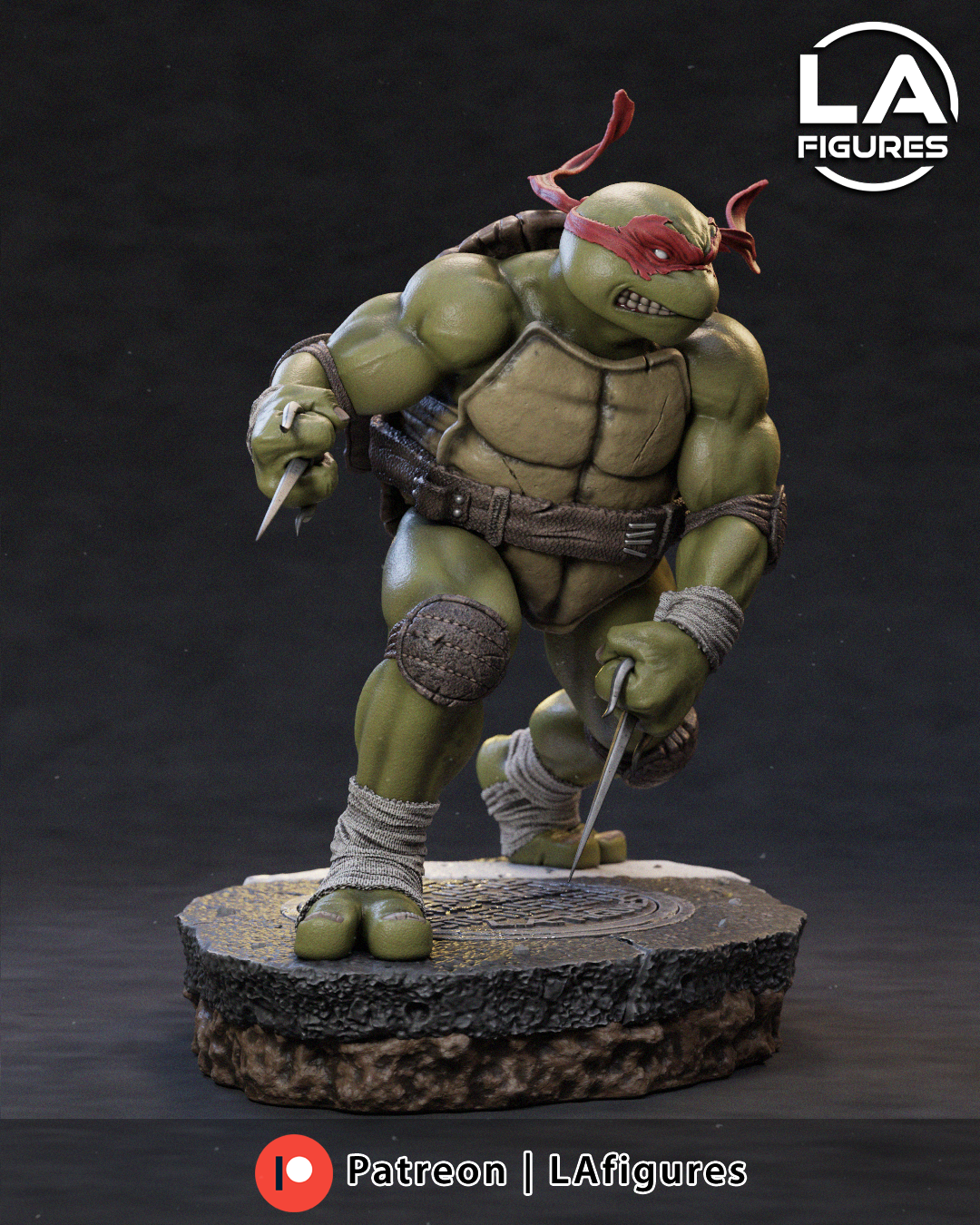 Reptilian Martial Artist R - 1/10 Scale Statue