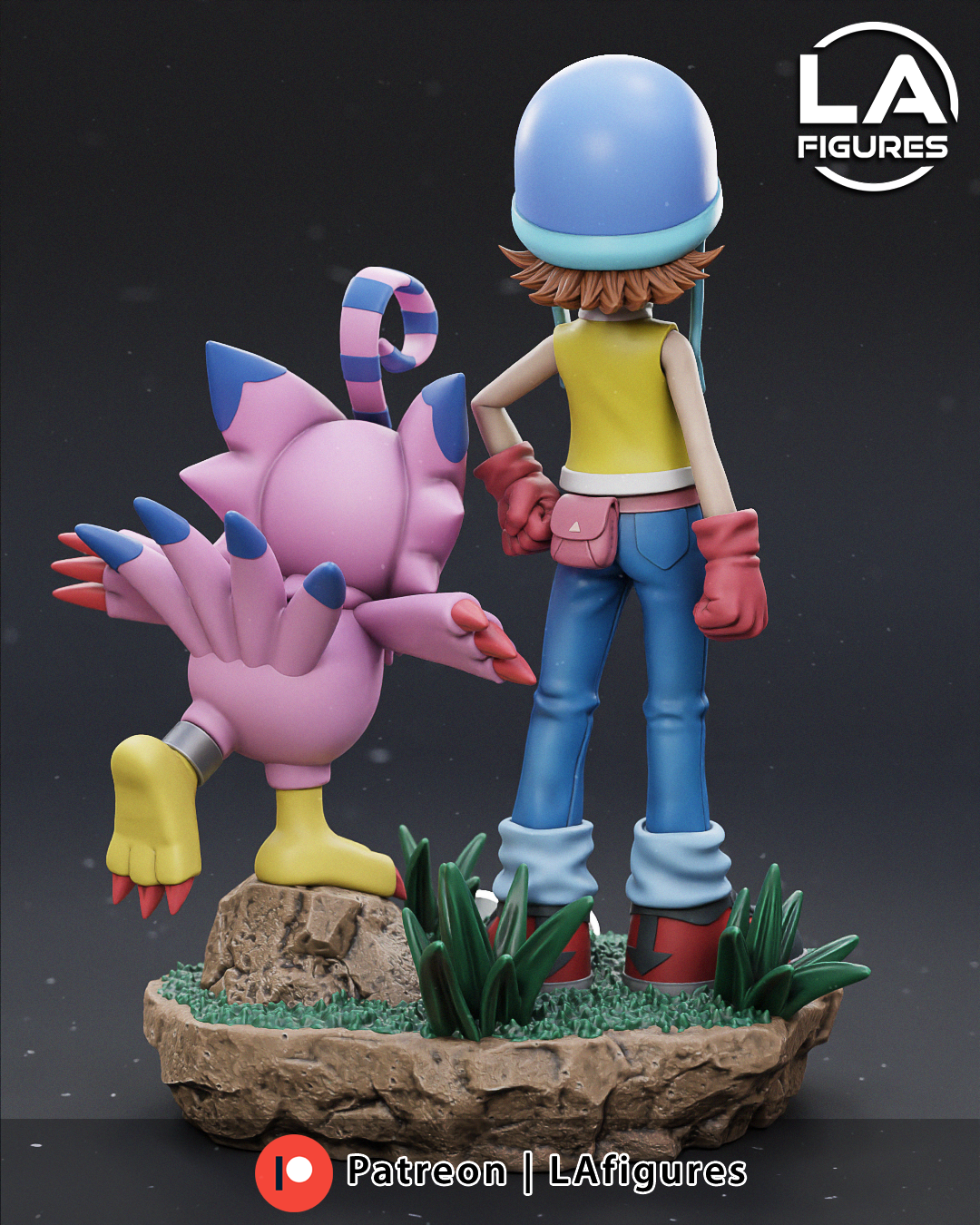 Caring Youth & Bird - 1/10 Scale Statue