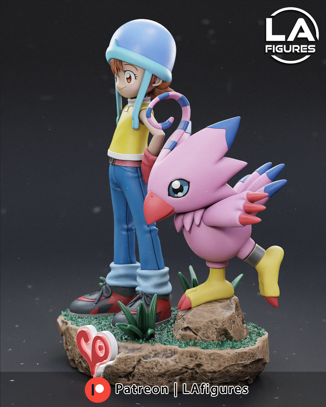 Caring Youth & Bird - 1/10 Scale Statue