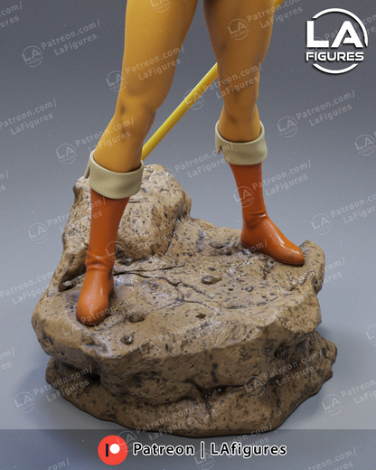 Bo Staff Wielding Cheetah - 1/10 Scale Statue