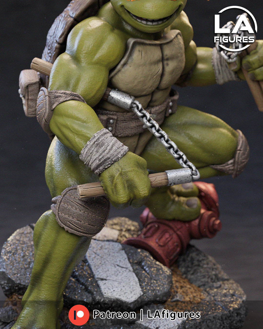 Reptilian Martial Artist M - 1/10 Scale Statue