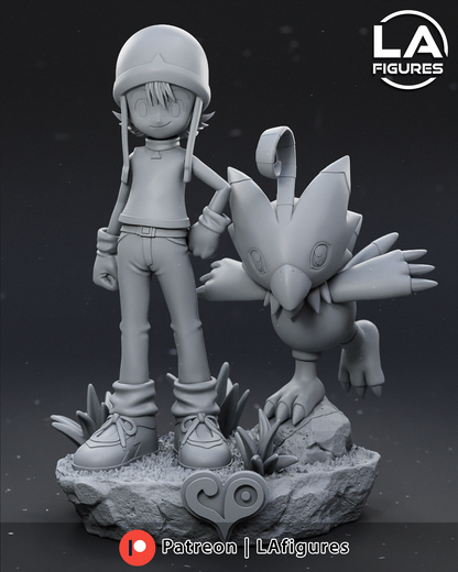 Caring Youth & Bird - 1/10 Scale Statue