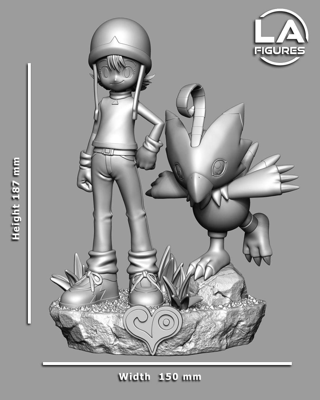 Caring Youth & Bird - 1/10 Scale Statue