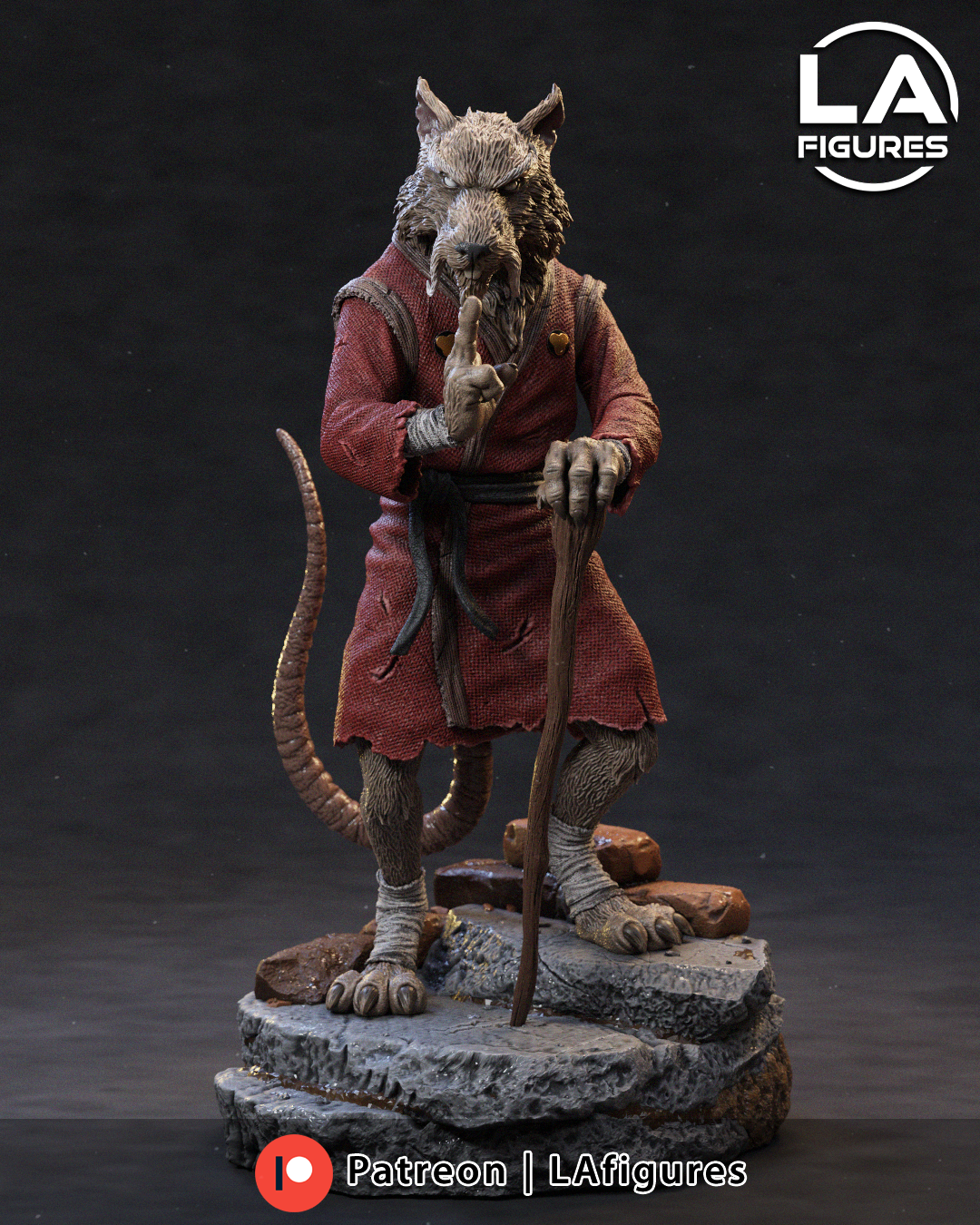 Master Sensei Rodent - 1/10 Scale Statue