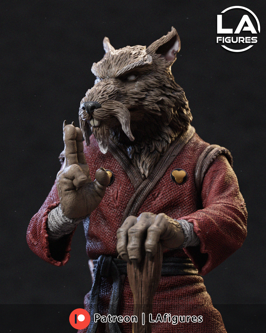 Master Sensei Rodent - 1/10 Scale Statue