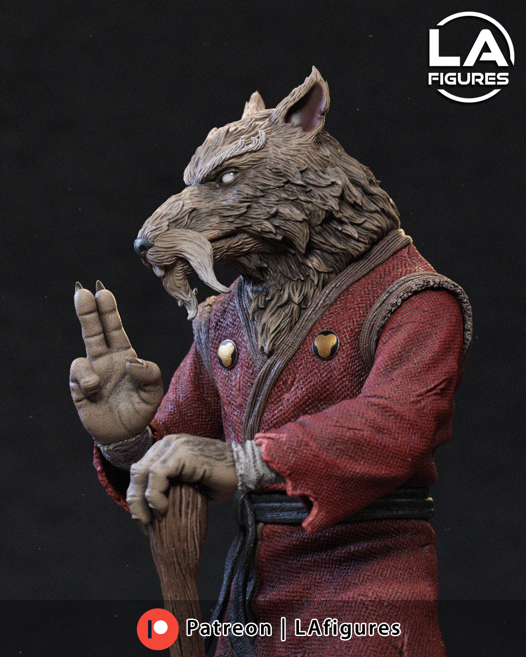 Master Sensei Rodent - 1/10 Scale Statue